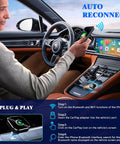Upgrade Your Daily Grind With This Legit Wireless CarPlay Dongle For Tesla Cybertruck 2024 Plus Snap It In For Zero Fuss Streaming. A driver connects phone to dashboard.