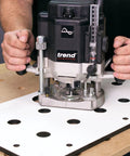 Heavy Duty Multi Functional Table Routing Jig Made For Mft Style Worktops And Plunge Router Setups with precision laminate surface.