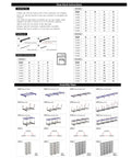 Beefy 8 Tier Large Shoe Rack assembly instructions for heavy duty shelving and adjustable heights for boots and shoes.