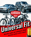 Quick Connect Tire Valve Chuck With RatchetSeal Technology for cars, bikes, and motorcycles with Schrader valve compatibility