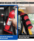 Rugged Aluminum Fire Extinguisher Mount Bracket Kit With Quick Release for Jeep Wrangler TJ JK JL UTV Roll Bar Holder installed
