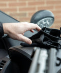 Person using StreetGuard Kevlar Cut Resistant Work Glove With Stretch Back For Breathable Comfort on car dashboard