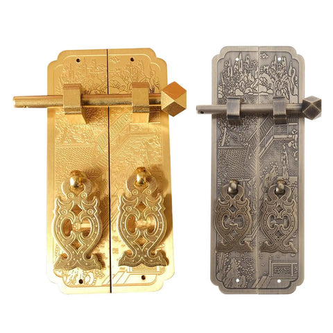 Retro Brass Drawer Knob Set For Cabinets And Dressers, Dope Vintage Square Pull Handles, classic Chinese craftsmanship