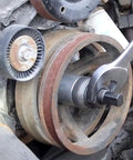 Harmonic Balancer Installer Kit With Driving Screw, Thrust Bearing And 13 Threaded Adapters For Domestic And Some Import Vehicles in use