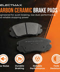 Rear Brake Kit With Carbon Ceramic Rotors For 2010 To 2018 Hyundai Santa Fe Sport Santa Fe XL And 2011 To 2020 Kia Sorento OE