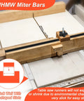 Pro Grade Crosscut Sled Kit For Table Saw With 2 Aluminum T Track Rails and 2 UHMW Miter Bars for smooth cuts and setup