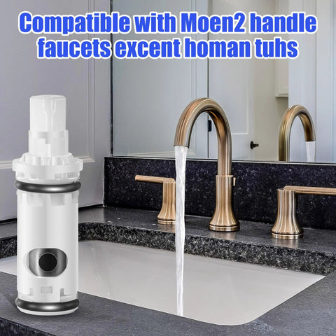 Value 3 Pack Faucet Cartridge Replacement Kit Compatible With 1224 And 1224B Two Handle Faucets And Tub Showers Not For Roman