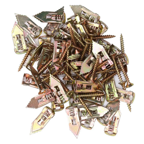 40 Pack Self Drilling Drywall Anchors With Screws Kit Carbon Steel Expansion Anchors Toggle Bolts for Picture Frames Shelves Cabinets