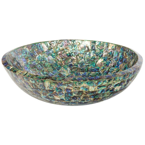 Next Level Bathroom Glow Up Featuring Dope 18 Inch Round Marble Countertop Sink With Hella Smooth Non Porous High Gloss Finish Perfect For Kitchen Or Bar Vanity Projects, iridescent bowl with unique patterns.