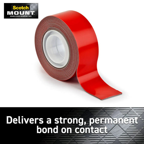 Outdoor Mounting Tape Two Roll Pack 1 Inch By 60 Inch Each Holds Up To 15 Lbs With Quick Bond On Contact Great For Glass Tile Metal And Acrylic Easy To Apply And Weatherproof