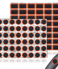 96 Pack Bicycle Tire Patch Kit For Inner Tubes Rubber Bike Patch Set For Road Mountain And Motorcycle Tires display