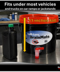 14 Quart Oil Drain Pan With Extra Wide 12 Inch Opening And Deep 11 Inch Container For Mess Free Draining, heavy-duty pan on workbench