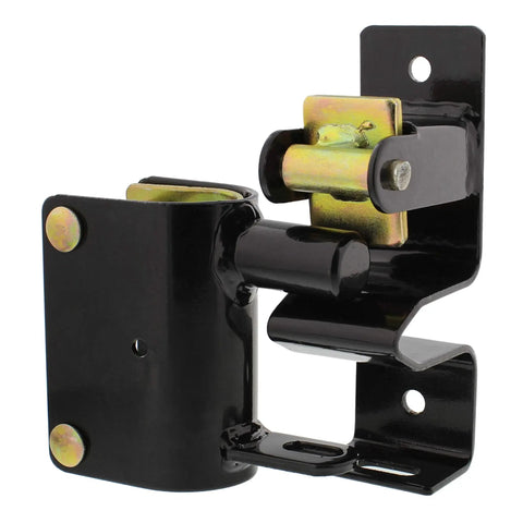 One Way Livestock Gate Latch Black Metal Farm Gate Lock For Cattle And Horses Built Tough Weatherproof Gate Latch Detail
