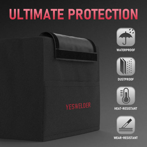 Welder Cover Waterproof Protective Dust Cover For Welding Machine With Storage Pockets Medium Size 16.93 X 14.17 X 8.66 Inches