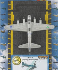 Packaging of Dope B-17 Flying Fortress Jet Silver With Connectible Runway For Collectors Build Your Own Airstrip With Card.