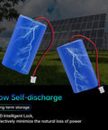 Beefy 5200mAh 3.7V Lithium Rechargeable Battery Pack With JST 2 Pin Connector for solar power with low self-discharge feature