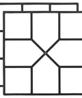 2 Pack Outdoor Pavement Molds For DIY Cement Stepping Stones Walkway Maker Patio Path Pavers Reusable Plastic Molds Durable