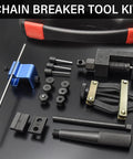 Chain Breaker Rivet Tool Kit For Motorcycles And ATVs Chain Link Cutter Roller Chain Connecting Puller