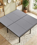 Heavy Duty Bunkie Board Queen Size 60 X 80 Inches Anti Slip Sturdy Wood Platform Mattress Foundation on metal frame.