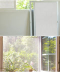 48x118 Inch Window Screen Mesh Replacement Fiberglass Porch Screen for House Windows and Patio Doors shown installed.