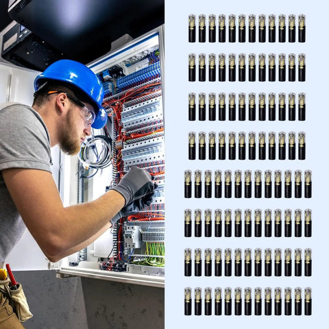 Top Tier Wire Terminal Set With Insulated Locking Design For Low Voltage Tasks Featuring No Strip Quick Install DIY Friendly Connectors