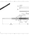 Beefy 26 Inch Heavy Duty Steel Drawer Slides With Full Extension And Over Travel, Side Mount Ball Bearing Rails, technical drawing