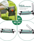 2 In 1 Garden Kneeler And Seat With Wide EVA Foam Kneeling Pad Detachable Tool Pouch Upgraded Folding Gardening Work Bench