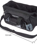 Durable Electrician Tool Bag With Strap And 50 Pockets, Upright Non Collapsing Design, 600D Oxford Cloth And 1680D Accents