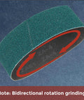10 Pack Heavy Duty Sanding Belts 1/2 X 12 Inch At 60 Grit Premium Zirconia Abrasives showing bidirectional grinding design.