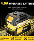 4.0A upgraded batteries for 4-In-1 Electric Pole Saw With 9.2 Ft Reach, 6-Inch And 8-Inch Cordless Chainsaw, longer-lasting performance