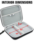 Interior of Travel Electronics Organizer Hard Shell Case With Water Resistant Zipper Durable Exterior 6.5 Inch Go To Gear Kit
