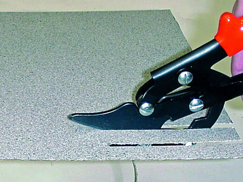 Straight Cut Laminate Shears For Plastic And Decor Surfaces MA72500 trimming laminate sheet with precise one eighth inch track cut