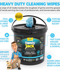Heavy Duty Cleaning Wipes 260 Count Bulk Pack With Dual Texture For Hands And Surfaces Remove Paint Adhesives Oils Grease