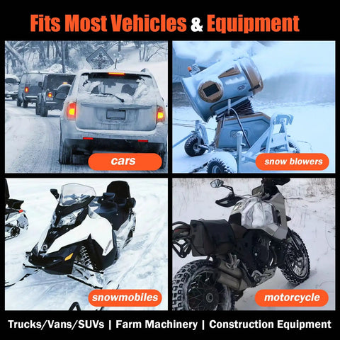 Magnetic Engine Block Heater For Cars And Small Engines Universal Portable Oil Pan Warmer fits various vehicles in snow