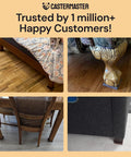 Non Slip Rubber Furniture Pads 3 Inch By 3 Inch Set Of 4 Brown Floor Protectors on various furniture pieces