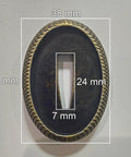 Small Zinc Alloy Tsuba Hand Guard For Katana Wakizashi Samurai Swords, Durable DIY Fitting with measurements in mm
