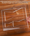 Heavy Duty Acrylic Butterfly Router Templates And Bowtie Jig Kit For Knockout Woodworking Inlay Results 8 By 7 Inch showing clear cutting patterns