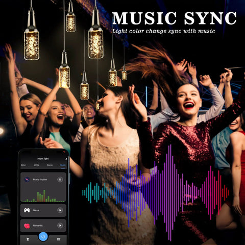 Beer Bottle Shaped RGB Dimmable LED Pendant Light With Smart App Timer and Schedule, Alexa Compatible in Music Sync mode