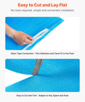 Rock Solid No Sweat Floor Underlayment 600 Square Feet 2 Mm Thick EPE Foam Padding with vapor barrier, easy to cut and lay flat.