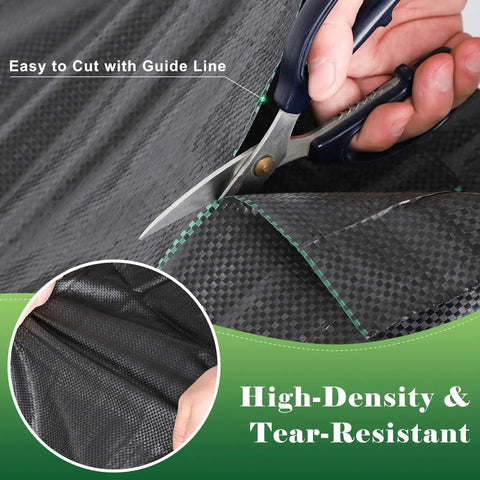 Cutting Heavy Duty Landscape Fabric Ground Cover For Gardening Weed Barrier Geotextile Mat 3.2 Oz 4 By 100 Ft Roll