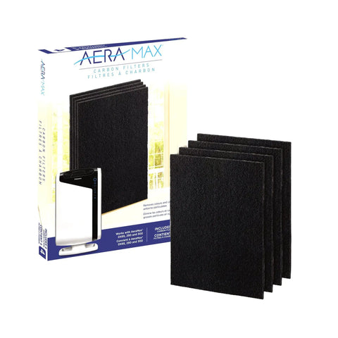 Carbon Filters For AeraMax Air Purifier 300 4 Pack That Banish Odors And VOCs While Snagging Big Particles Easy Replace 16.1x12.4x0.2 In