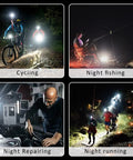 Rechargeable Keychain Flashlight 2 Pack Dope 800 Lumen LED Work Light with Magnetic Clip used for night cycling, fishing, repairs, running.