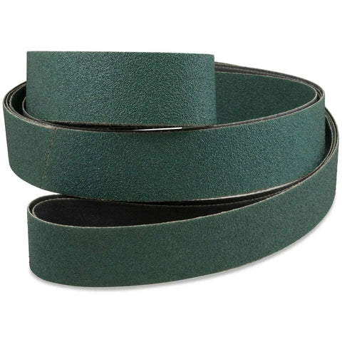 Heavy Duty Zirconia Alumina Metal Grinding Sanding Belts Two By Seventy Two Inch 36 Grit 6 Pack For Steel Stainless Cast Iron