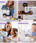 No Fuss Pocket Rocket Mini Sewing Machine With Foot Pedal And Night Light Boasts Twelve Built In Stitches For Diy Crafting And Quick Fixes with users crafting.