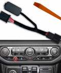 Auto Start Stop Eliminator For Jeep Wrangler JL JLU 2018 Through 2026 And Gladiator JT 2020 Through 2026 engine cable and dashboard