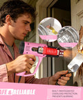 Man using Dual Temp Heat Gun 300C And 600C, 900W To 1300W Hot Air Gun With Overload Protection for paint stripping project