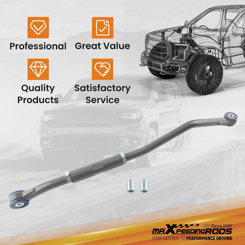 Adjustable Front Track Bar For Ram 2500 3500 2003-2013 Fit 2-6 Inch Lift, Eye-To-Eye 39.37-43.31 Inches, Heavy Duty Panhard Rod, Centers Axle, Reduces Death Wobble, Improves On And Off Road Handling on lifted Ram truck