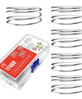 5 Pack Heavy Duty Compression Springs Stainless Steel Set for tools and auto repair, 1.6mm wire, 30mm OD, 25mm length