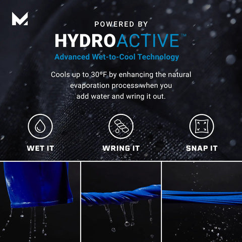 Cooling Hoodie Towel For Sports That Cools When Wet Quick Chill To 30 Degrees Below Body Temp In Under 30 Seconds UPF 50 image