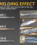 Garage Ready Bang-For-Your-Buck 135A Stick And Lift TIG Arc Welder E6011 E6013 E7018 welding effects.